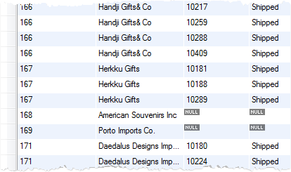 MySQL LEFT JOIN - customers and orders MySQL LEFT JOIN - customers and orders