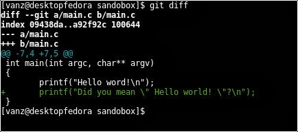 git-diff output