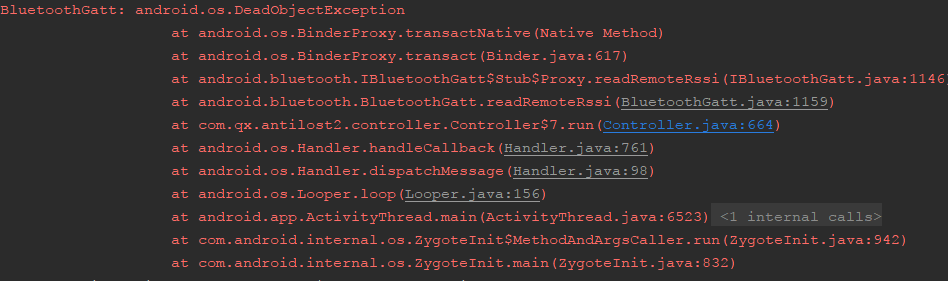 DeadObjectException DeadObjectException