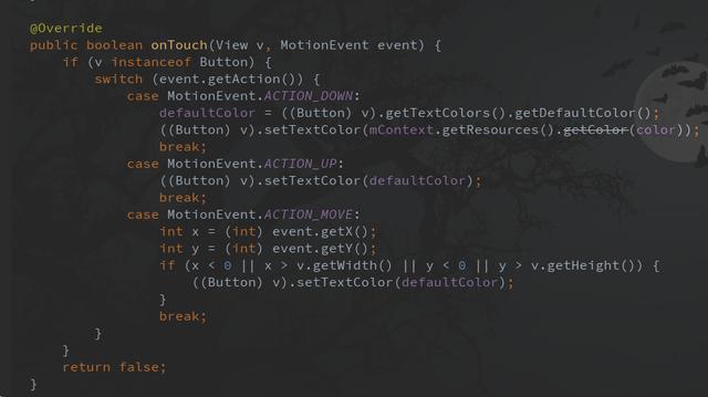 Android设置Button按钮的点击，触碰状态效果