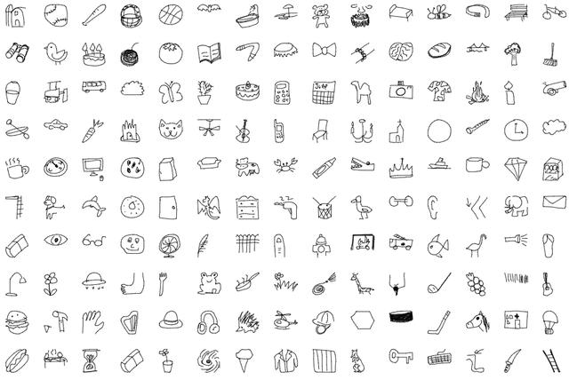 谷歌发布Quick Draw:5千万张矢量图,345个类别