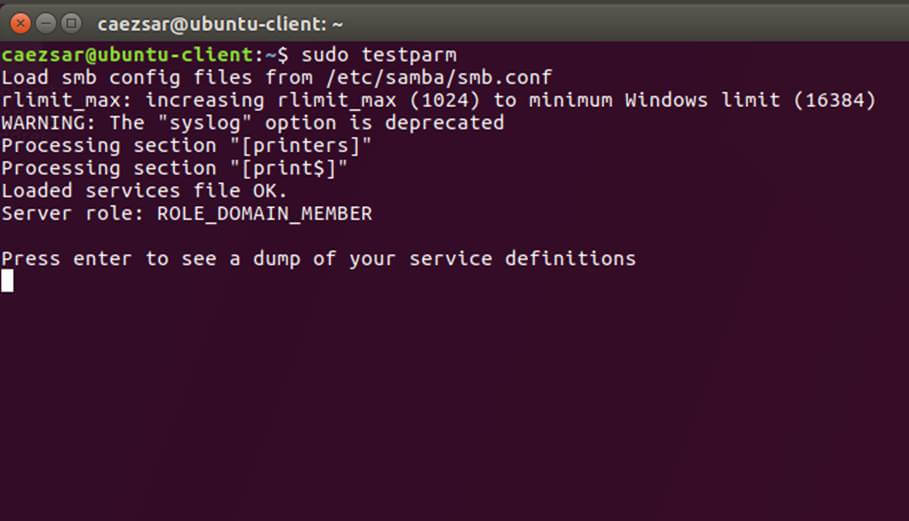 测试 Samba 配置 测试 Samba 配置