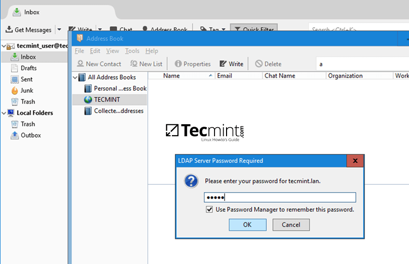 Thunderbird Samba AD LDAP 测试