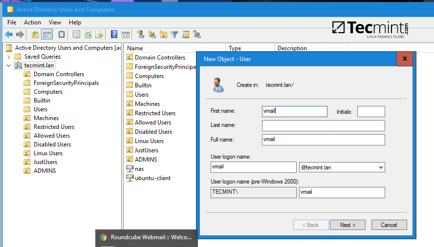 为 iRedMail 创建新的用户 为 iRedMail 创建新的用户
