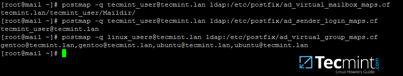 验证 Postfix 绑定到了 Samba AD 验证 Postfix 绑定到了 Samba AD