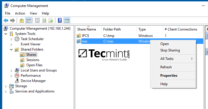管理 Samba 共享目录属性 管理 Samba 共享目录属性