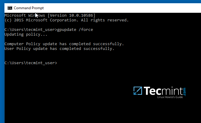 应用 GPO 更改 应用 GPO 更改