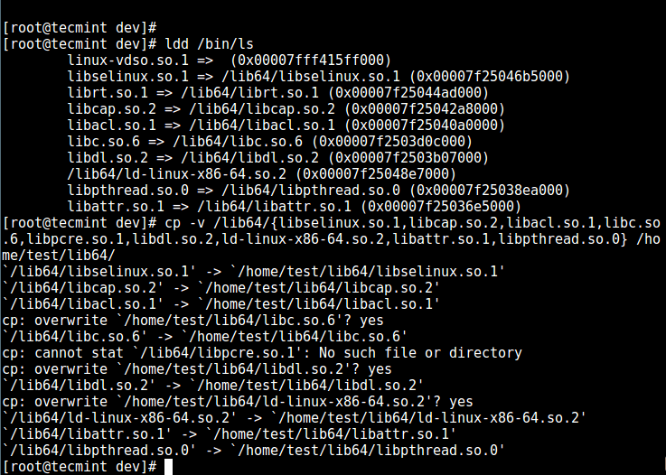 复制共享库 复制共享库