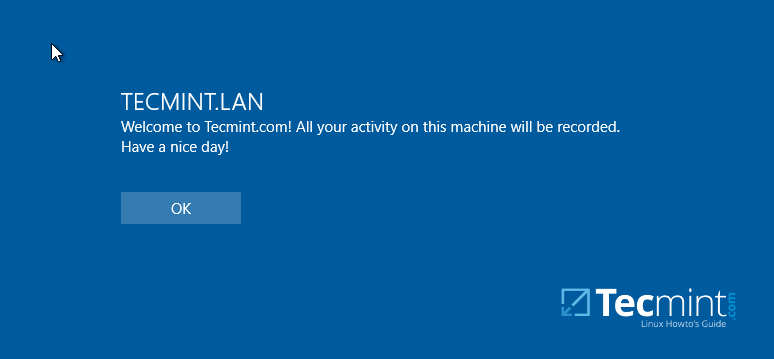 Samba4 AD 域控制器登录提示 Samba4 AD 域控制器登录提示