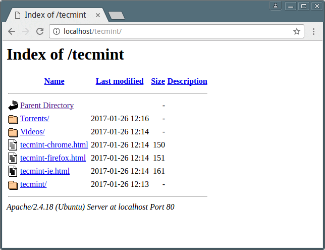 Apache 目录列举 Apache 目录列举