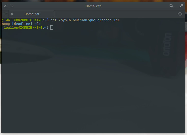 Elementary OS Loki 运行 deadline 调度器。 Elementary OS Loki 运行 deadline 调度器。