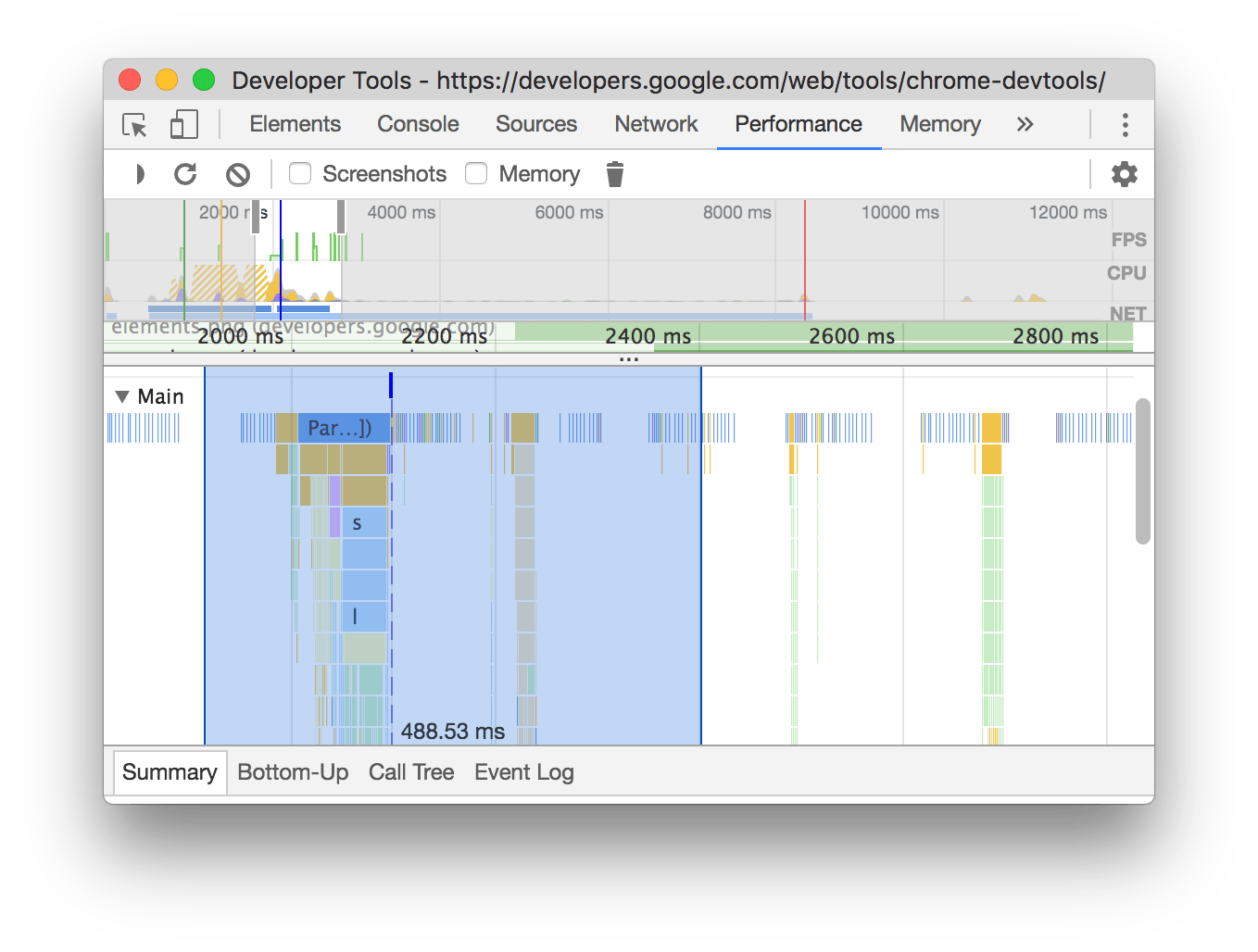 Viewing the duration of a portion of a recording