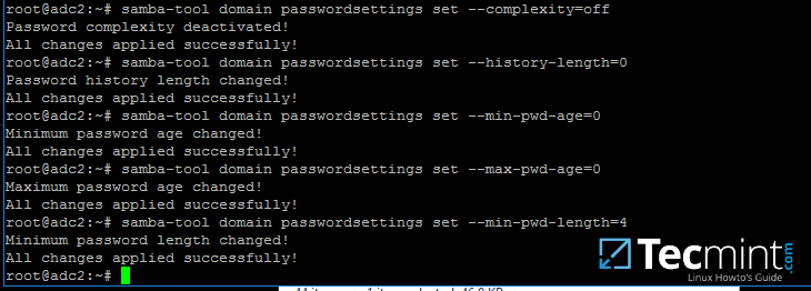 管理 Samba 域密码策略 管理 Samba 域密码策略