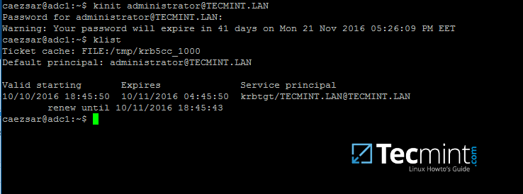 检查域环境中的 Kerberos 认证是否正确 检查域环境中的 Kerberos 认证是否正确