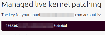 Canonical Livepatch 令牌