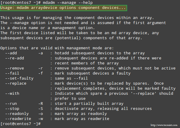 使用 mdadm 工具来管理 RAID 使用 mdadm 工具来管理 RAID