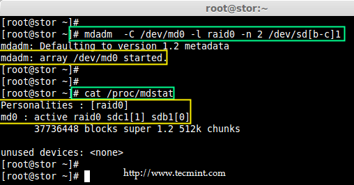 查看 RAID 级别 查看 RAID 级别