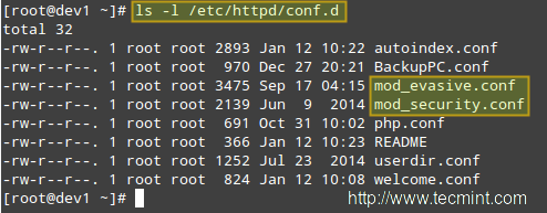 mod_security + mod_evasive 配置文件 mod_security + mod_evasive 配置文件
