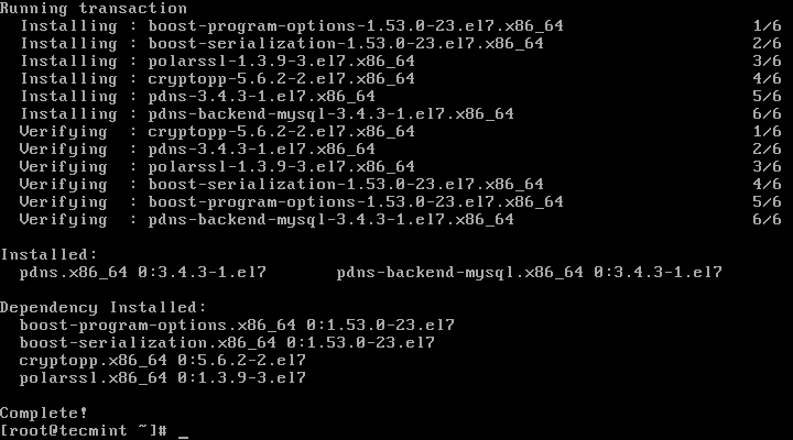 安装带有MariaDB后端的PowerDNS 安装带有MariaDB后端的PowerDNS