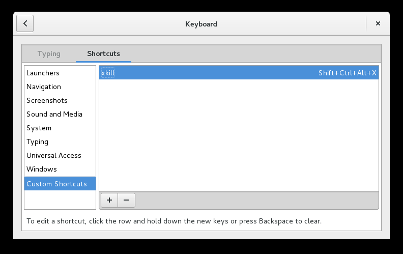 添加快捷键 添加快捷键