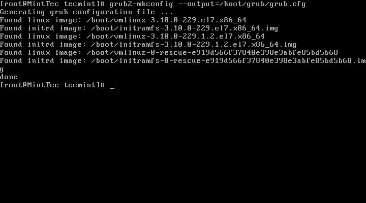 生成 Grub 文件 生成 Grub 文件
