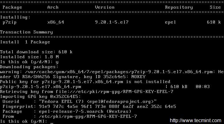 安装 7zip 工具 安装 7zip 工具
