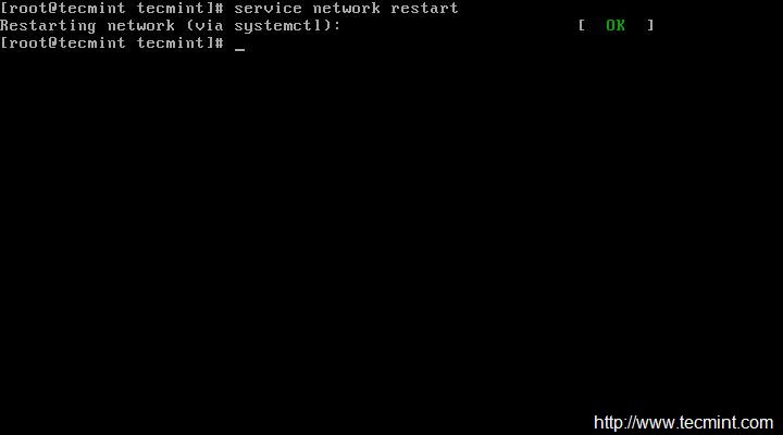 重启网络服务 重启网络服务