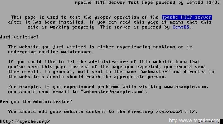 验证 Apache 状态 验证 Apache 状态