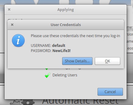 图 6:新用户及密码 图 6:新用户及密码