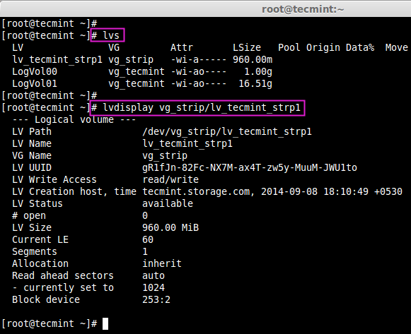 确认逻辑卷 确认逻辑卷