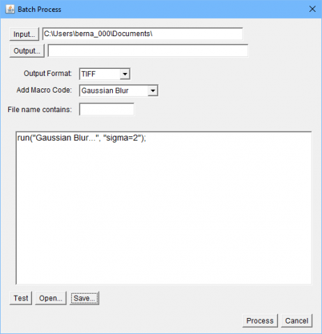 图 9. 对批量输入的图片用单一命令运行宏。 图 9. 对批量输入的图片用单一命令运行宏。