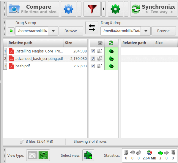比较以及同步两个文件夹 比较以及同步两个文件夹