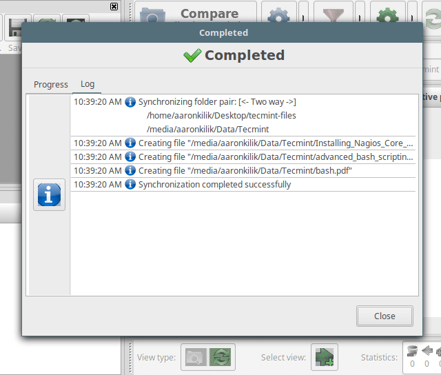 文件同步完成 文件同步完成