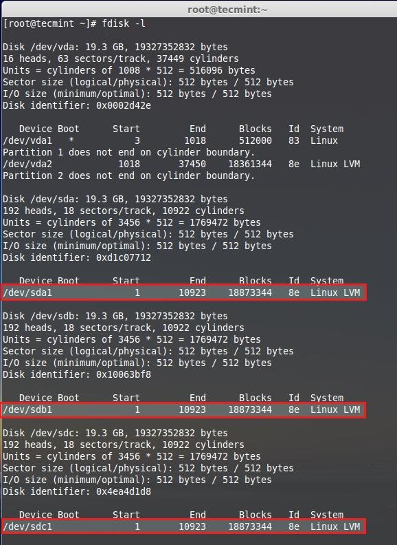 Verify Partition Table