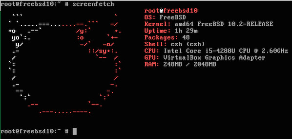 FreeBSD 上的 Screenfetch
