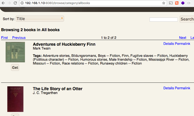Browsing e-books Browsing e-books