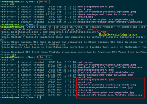 for loop - Convert PNG to JPG Format