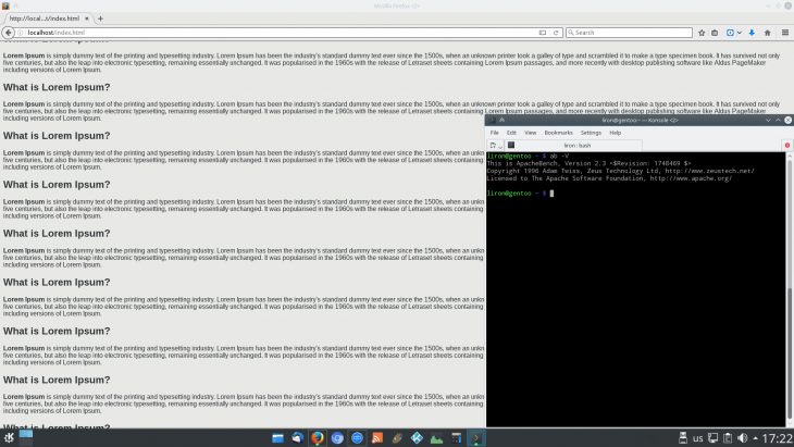 Lorem Ipsum and ApacheBenchmark
