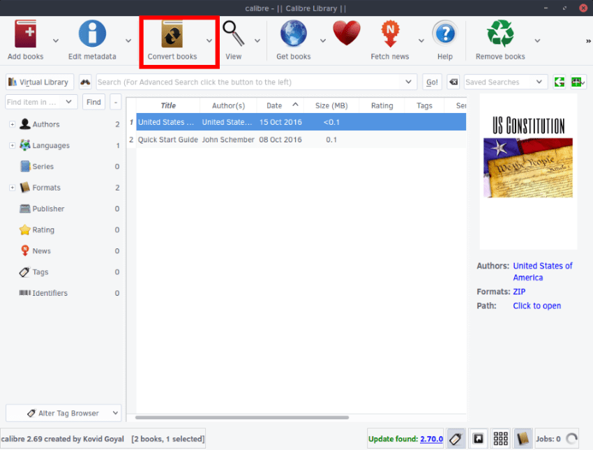 creating ebooks with Calibre in Linux -2