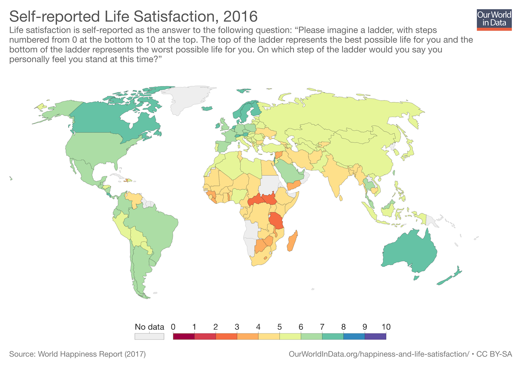 A great example of good color combinations in data visualization.