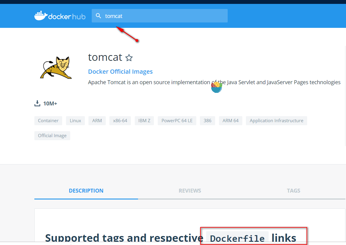 搜索,拉下去就有得看Dockerfile了