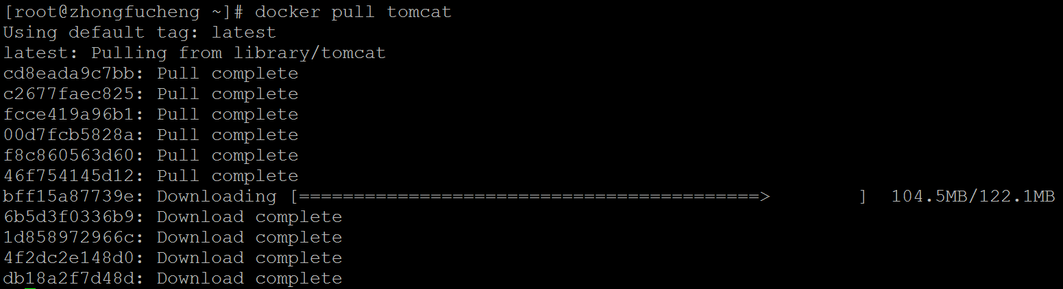 pull到很多层镜像