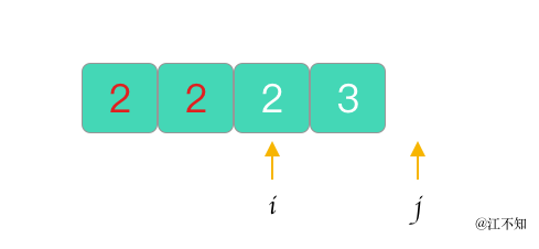 j 超出数组范围