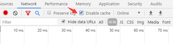 Disable cache