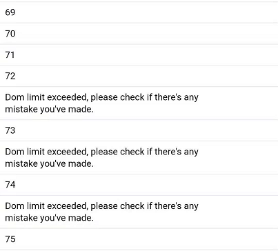 图三 运行结果:渲染了72*20条数据
