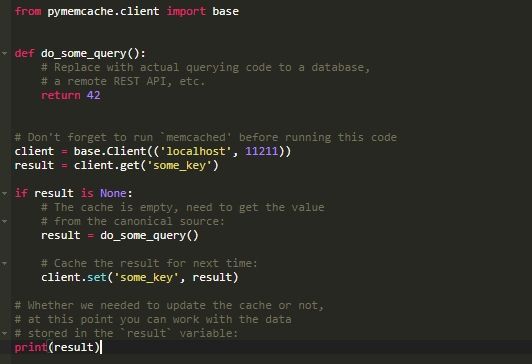 Python + Memcached:在分布式应用程序中实现高效缓存