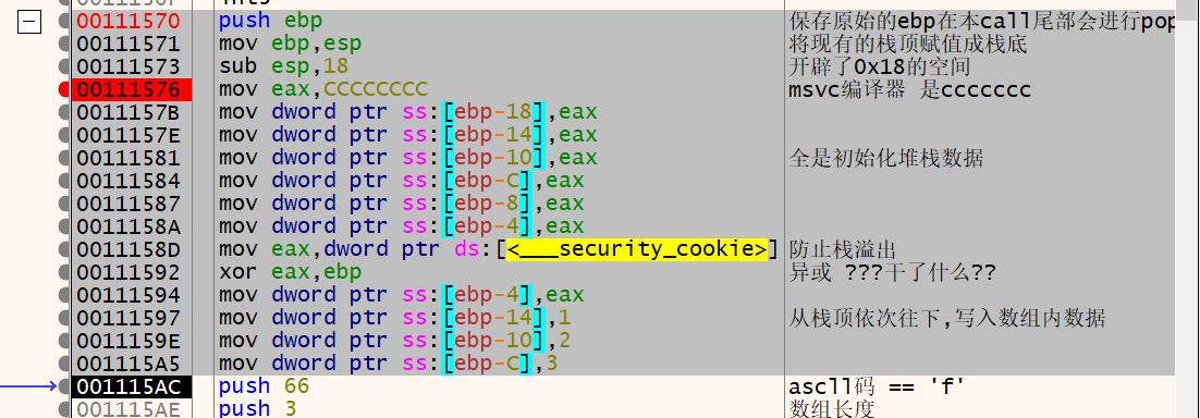 数组的创建过程