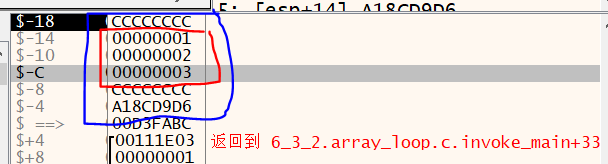 数组创建堆栈变化