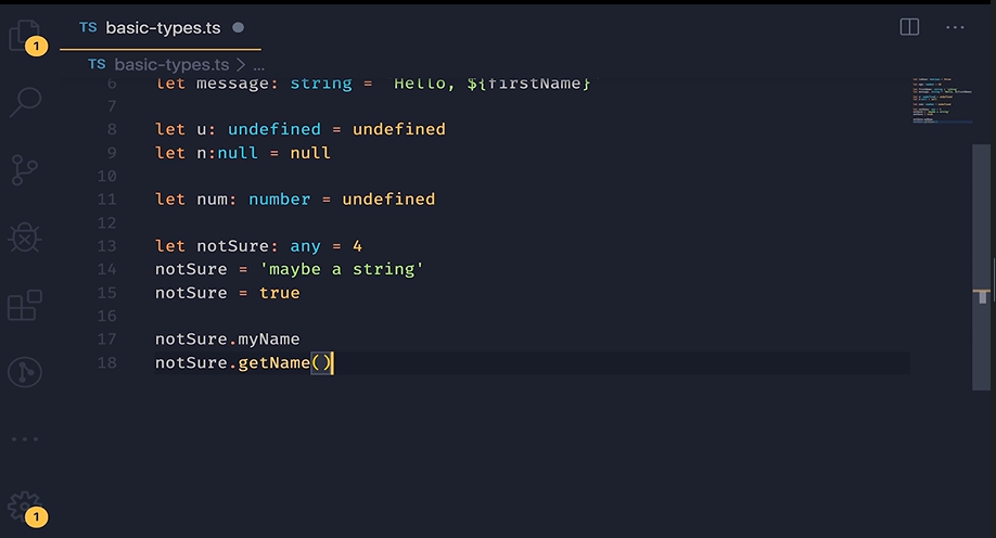 数据类型与Any类型