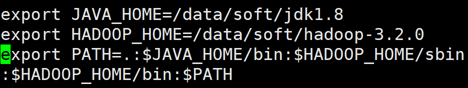 配置的环境变量
